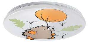 Rabalux 71191 detské stropné LED svietidlo Hedgy - ježko a balón, 24W, IP20, pr. 37,5 cm