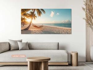 Karlsdesign.sk - Obraz na stenu | Tropický raj oddychu - 20x40