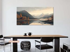 Karlsdesign.sk - Obraz na stenu | Jesenné ticho jazera - 20x40