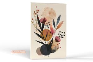 Karlsdesign.sk - Farebný obraz na stenu | Kvetinová abstrakcia - 20x30