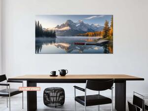 Karlsdesign.sk - Obraz na stenu | Horská jazerná idyla - 20x40