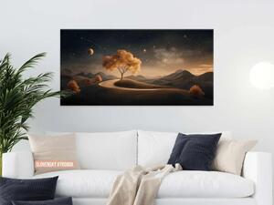 Karlsdesign.sk - Drevená dekorácia na stenu | Obraz | Cesta ku hviezdam - 20x40
