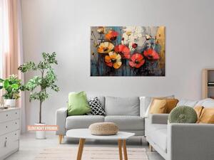 Karlsdesign.sk - Farebná Kvetinová Kompozícia | Obraz - 20x30