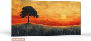 Karlsdesign.sk - Obraz na stenu | Osamelý západ slnka - 20x40