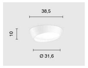 Ondaluce - LED stmievateľné stropné svietidlo HALF LED/25W/230V pr. 38,5 cm biela