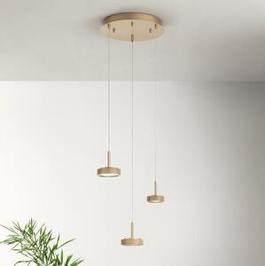 Ondaluce - stmievateľný LED luster na lanku NINA LED/24W/230V pr. 35 cm zlatý