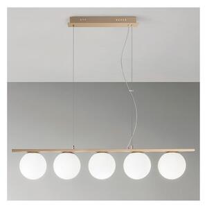 Ondaluce - Luster na lankách MONILE 5xE14/10W/230V zlatá/biela