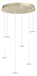 Ondaluce - LED závesný luster SANTOS LED/48W/230V pr. 45 cm zlatá/biela