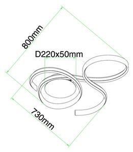 Ondaluce - LED Stmievateľné nástenné svietidlo TWIST LED/57W/230V biela