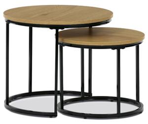 Odkladací stolík Autronic 53x46 cm prírodná MDF CT-G1145 OAK