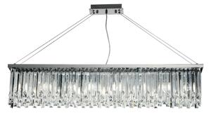 Ondaluce - Krištáľový luster na lanku BATIDA 8xE14/10W/230V lesklý chróm