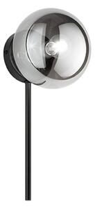 Ondaluce - Nástenné svietidlo JEWEL 1xE14/10W/230V čierna/dymová čierna