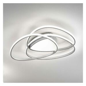 Ondaluce - LED stmievateľné stropné svietidlo ROSE LED/60W/230V 50x54 cm strieborné