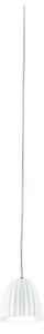 Ondaluce - Závesný luster na lanku CONCRETE 1xGU10/7,5W/230V pr. 10,5 cm betón/biela
