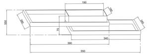 Ondaluce - stmievateľné LED stropné svietidlo DOWEL LED/46W/230V 55x55 cm zlaté