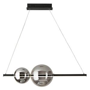 Ondaluce - LED Stmievateľný luster na lanku FUFI LED/40W/230V čierna/dýmovo čierna