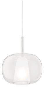 Ondaluce - luster na lanku THELMA 1xE27/15W/230V pr. 25 cm zlatý/číry