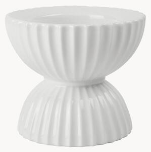 Porcelánový svietnik so štruktúrovaným povrchom Tura