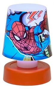 LED detská nočná lampička SPIDERMAN 11 cm červená