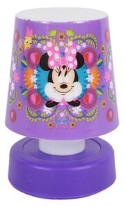 LED detská nočná lampička MINNIE 11 cm fialová