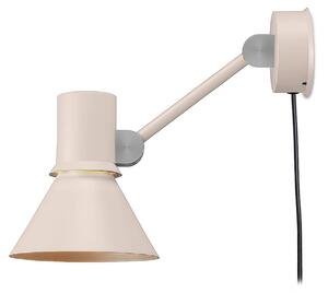 Anglepoise Nástenné svetlo typu 80 W2, béžová, Ø 15 cm, zástrčka, Krémová / jantárovo žltá, Obývacia izba / jedáleň, Hliník, Dizajn, Nástenné svietidlo