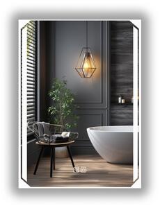 LED kúpeľňové zrkadlo 60 x 80 cm s odmlžovaním