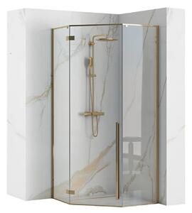 Sprchový kút Rea DIAMOND 90x90 cm zlatý