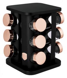 ADH Sada koreničiek 12D Black Rose Gold 8559