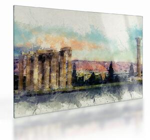 Sklenený obraz - Akropolis, Atény, Grécko (70x50 cm)