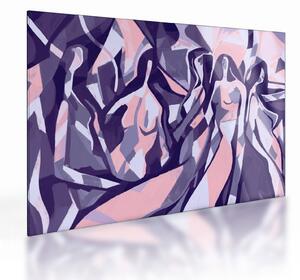 Sklenený obraz - Abstraktné ženy (70x50 cm)