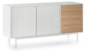 MUZZA KOMODA SIERRA BIELA ​​SVETLÝ DUB 79,6 X 159