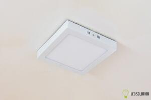 Biely prisadený LED panel hranatý 170 x 170mm 12W Farba svetla Teplá biela