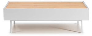 MUZZA KONFERENČNÝ STOLÍK SO ZÁSUVKAMI ARISTA BIELY 110 X 34 CM