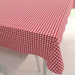 Biante Bavlnený obdĺžnikový obrus Sandra SA-056 Červeno-biele kocky 50x100 cm