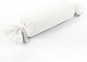 Biante Zamatový vankúš valec bonbon Velvet Brick SVB-202 Smotanovo biely 15x40 cm