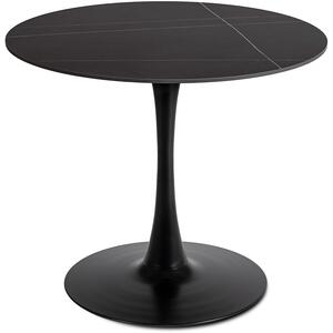 Okrúhly jedálenský stôl Sander 90 cm čierny | jaks