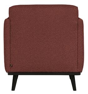 MUZZA Kreslo statement classic bouclé červené