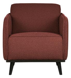 MUZZA Kreslo statement classic bouclé červené