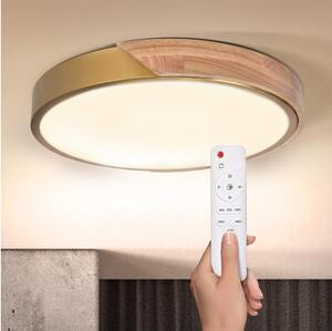 BRILAGI - LED stmievateľné svietidlo PILANA LED/48W/230V dub/zlatá pr. 40 cm + DO