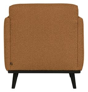 MUZZA Kreslo statement classic bouclé horčicové