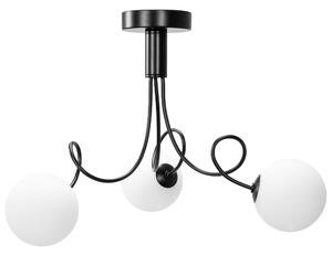 Toolight, stropná lampa sklenené gule 3xG9 APP1154-3CP, čierna, OSW-14012