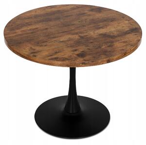 Okrúhly stôl Lino 100 cm rustikálny dub | jaks