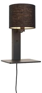 MUZZA NÁSTENNÁ LAMPA ANDES ČIERNA