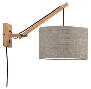 MUZZA NÁSTENNÁ LAMPA ANDES BAMBUS S PRÍRODNÁ, BÉŽOVÁ