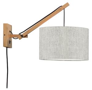 MUZZA NÁSTENNÁ LAMPA ANDES BAMBUS S PRÍRODNÁ, SVETLO BÉŽOVÁ