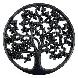 Strom v kruhu drevený čierny 30 cm Prodex 6122