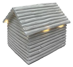 Biely LED domček 14 x 10 cm Prodex A00545