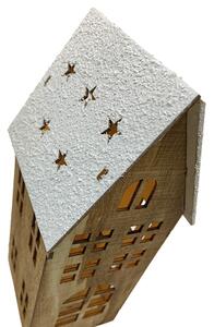 Domček hnedý LED veľký 25 x 11 cm Prodex X5320770