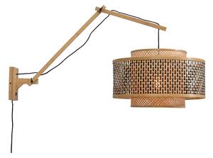 MUZZA NÁSTENNÁ LAMPA BHUTAN L 50 X 30 PRÍRODNÁ