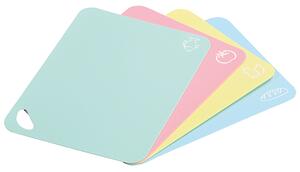 Prkénka na krájenie 4 ks, 38 x 29 x 0,2 cm, plast, pastelová KESPER 30590